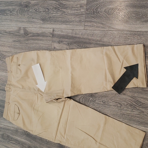 photo -Polo by Ralph Lauren Trousers Dress Pants Straight Leg Pleated Mens 38x32 - Picture 15 of 17